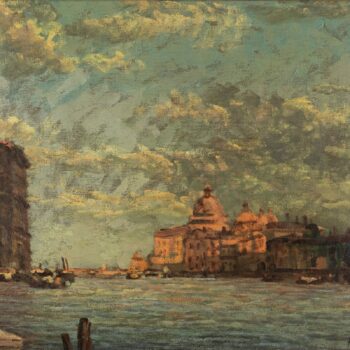 Canal Grande, 1960, tempera grassa - Öltempera, 38x48