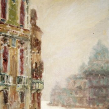 Venezia d'inverno - Venedig im Winter, 1962, tempera grassa - Öltempera, 30x60