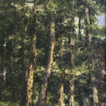 Luce nel bosco - Licht im Wald, 1954, acquerello - Aquarell, 48x28 *